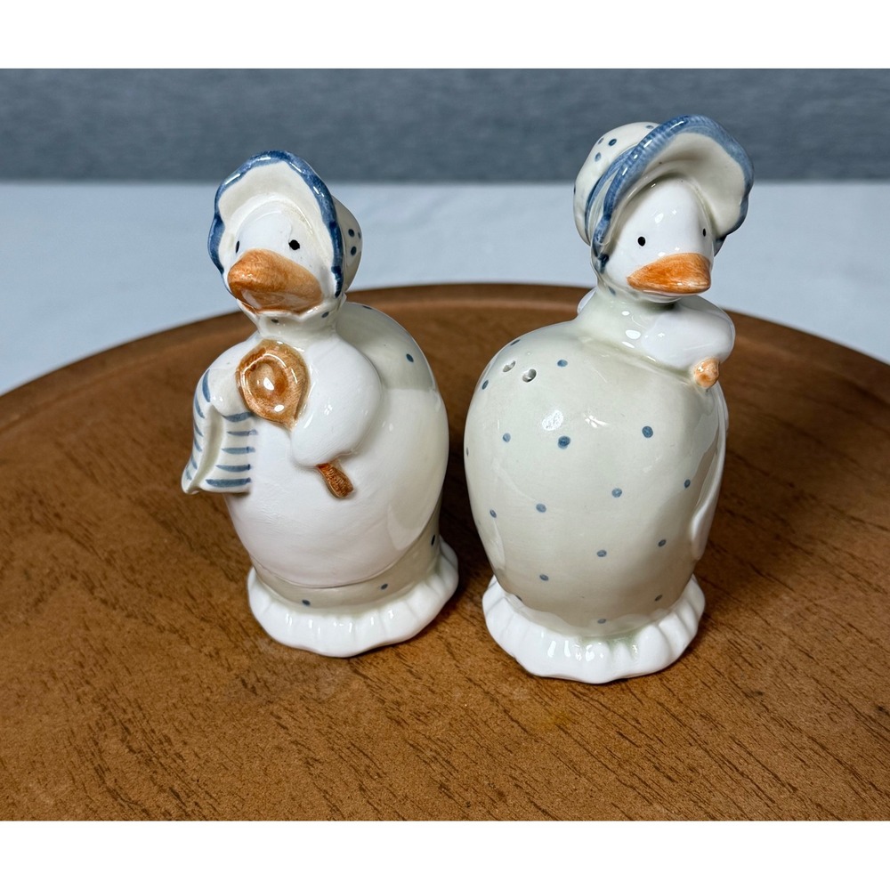 Vintage Otagiri Ceramic Duck Salt and Pepper Shakers Country Farmhouse Decor